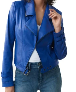 womens-royal-blue-faux-leather-moto-jacket