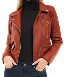 womens-rust-faux-leather-moto-biker-jacket
