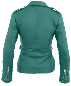 womens-sea-green-faux-leather-biker-jacket