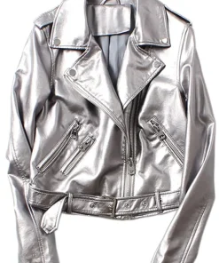 silver-faux-leather-jacket