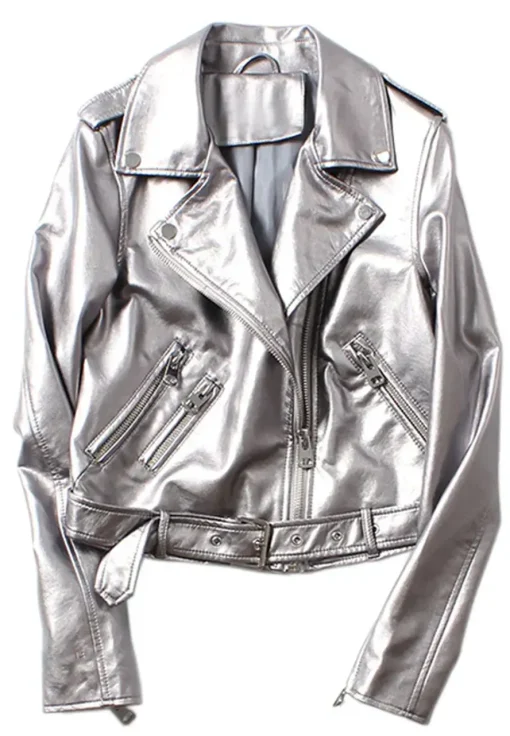 silver-faux-leather-jacket