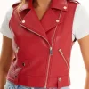 womens-sleeveless-red-faux-leather-biker-vest