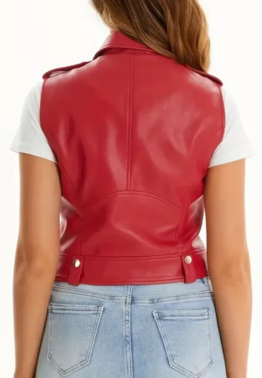 womens-sleeveless-red-faux-leather-biker-vest