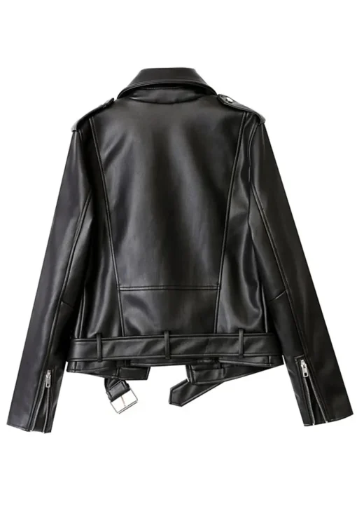 womens-solid-zipper-black-faux-leather-biker-jacket