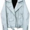 womens-solid-zipper-light-blue-faux-leather-biker-jacket