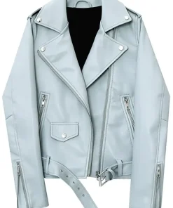 womens-solid-zipper-light-blue-faux-leather-biker-jacket