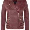 womens-trendy-biker-burgundy-faux-leather-jacket
