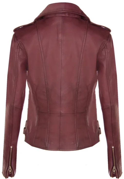 womens-trendy-biker-burgundy-faux-leather-jacket