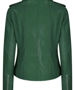 womens-trendy-biker-green-faux-leather-jacket