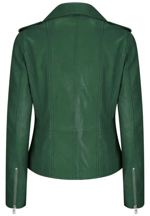 womens-trendy-biker-green-faux-leather-jacket