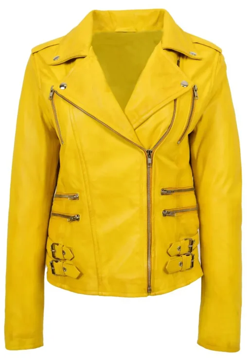womens-trendy-biker-yellow-faux-leather-jacket
