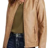 womens-versatile-brown-faux-leather-jacket