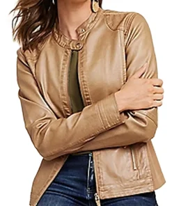 womens-versatile-brown-faux-leather-jacket