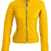 womens-yellow-quilted-faux-leather-jacket