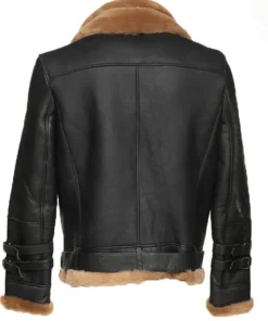 mens-aviator-black-faux-leather-shearling-jacket