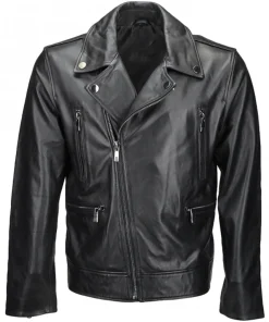 mens-biker-faux-leather-black-jacket