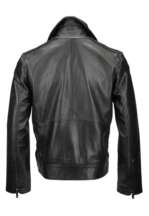 mens-biker-faux-leather-black-jacket