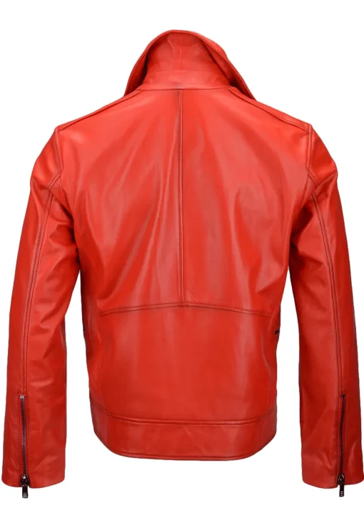 mens-biker-faux-leather-red-jacket