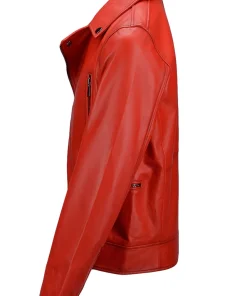 mens-biker-faux-leather-red-jacket