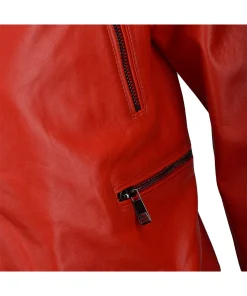 mens-biker-faux-leather-red-jacket