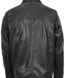 mens-black-faux-leather-classic-jacket