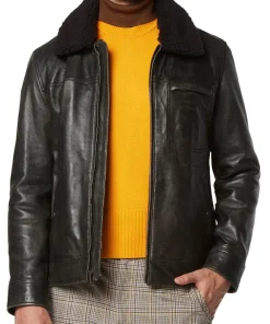 mens-black-faux-leather-jacket-with-removable-shearling-collar