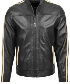 mens-black-faux-leather-racing-jacket-with-off-white-stripes