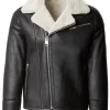 mens-black-faux-leather-white-shearling-jacket