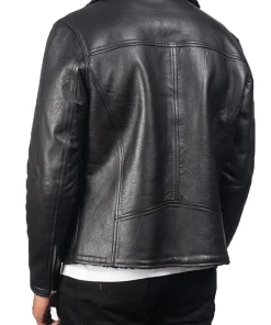 mens-black-shearling-faux-leather-jacket