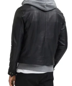 mens-black-trucker-faux-leather-jacket