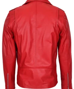 mens-brando-style-red-faux-leather-biker-jacket