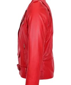 mens-brando-style-red-faux-leather-biker-jacket