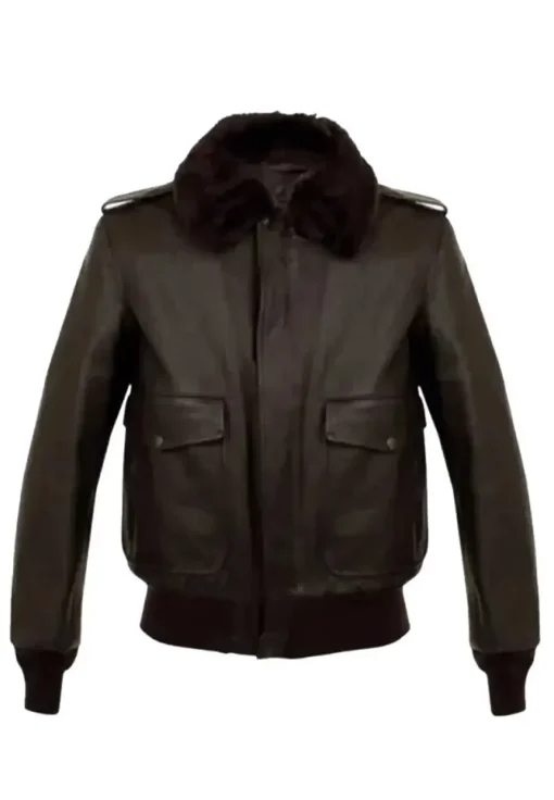 mens-brown-faux-leather-bomber-jacket-with-fur-collar