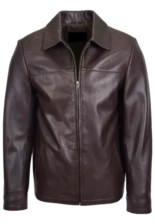 mens-brown-faux-leather-classic-jacket