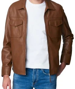 mens-brown-moto-faux-leather-jacket