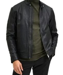 mens-cafe-racer-black-faux-leather-moto-jacket
