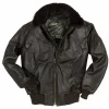 mens-dark-brown-faux-leather-bomber-jacket-with-fur-collar