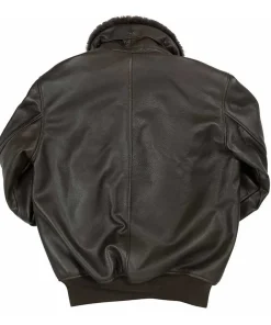 mens-dark-brown-faux-leather-bomber-jacket-with-fur-collar
