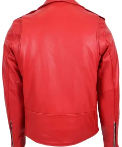 mens-faux-leather-red-biker-jacket