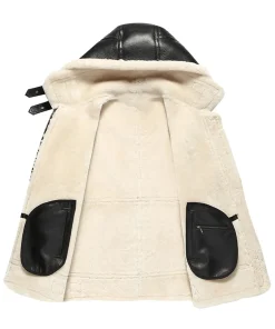 mens-hooded-black-faux-leather-shearling-jacket
