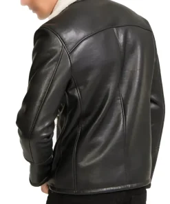 mens-moto-black-faux-leather-shearling-jacket
