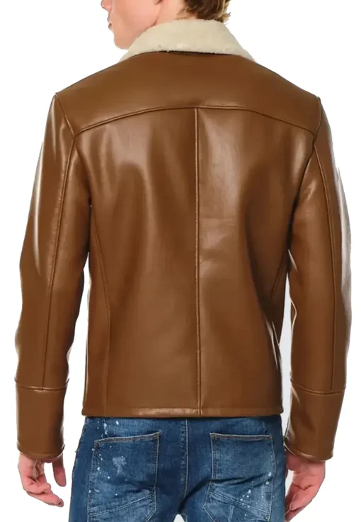 mens-moto-brown-faux-leather-shearling-jacket
