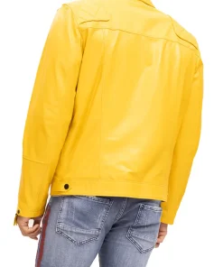 mens-motorcycle-yellow-faux-leather-jacket
