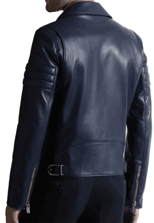 mens-navy-blue-faux-leather-biker-jacket
