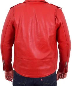 mens-red-faux-leather-rock-biker-jacket