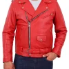mens-red-faux-leather-rock-biker-jacket