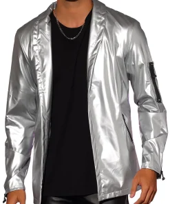 mens-shawl-collar-silver-faux-leather-jacket