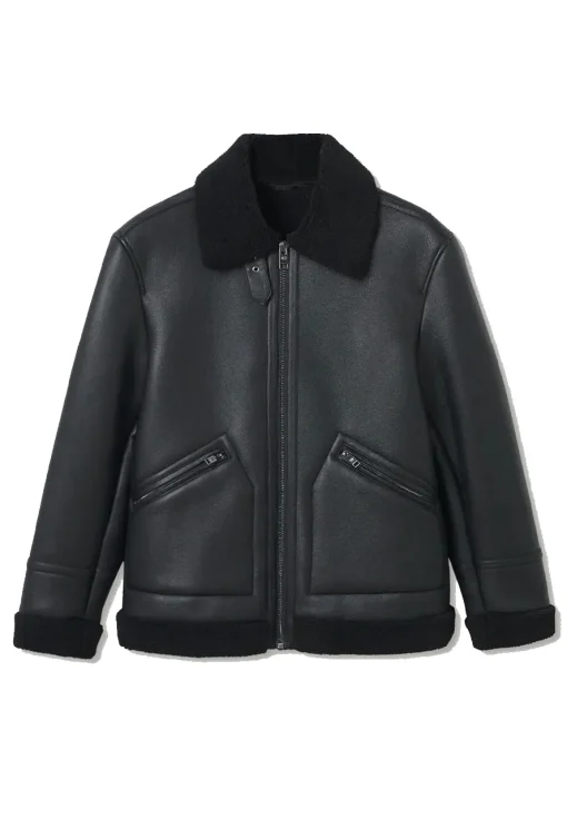 mens-shearling-black-faux-leather-jacket