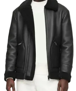 mens-shearling-black-faux-leather-jacket