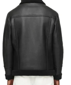 mens-shearling-black-faux-leather-jacket